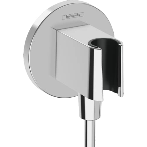 hansgrohe Wandanschluss mit Duschkopfhalterung FixFit S, Chrom