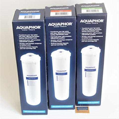 3 x Ersatzfilterkartusche für Aquaphor Morion Umkehrosmose-Wasserfilteranlage