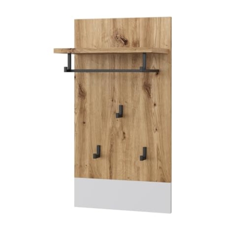 Vicco Wandgarderobe Selena, Weiß/Artisan, 44 x 83 cm