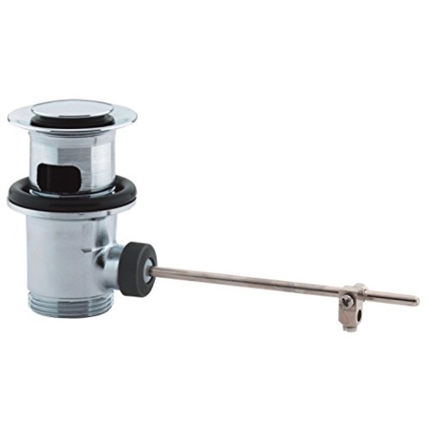 GROHE Ersatzteil, Zugstangen-Ablaufgarnitur 1 1/4″ (Ablauf für Wasserhähne und Bidetarmaturen im Bad, langlebige Oberfläche), chrom, 28910000
