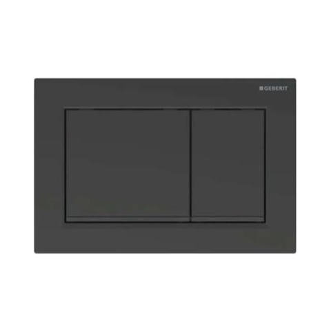 Geberit Omega 30 Drückerplatte Spülkasten Mechanisch 21,2x1x14,2 cm Matt Schwarz