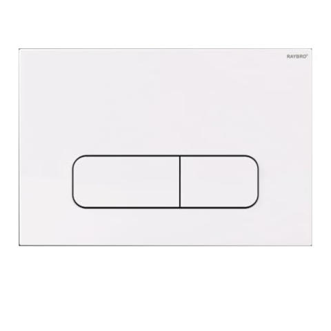 Betätigungsplatte RAYBRO „Mocha 15“ 24,5 × 16,5 × 1,26 cm in weiß