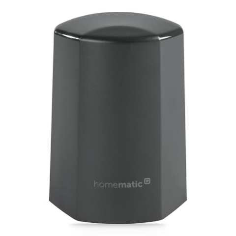 Homematic IP Smart Home Temperatur- und Luftfeuchtigkeitssensor – außen, anthrazit, Zubehör für Smart Home mit App-Funktion, Temperaturmessung, kabellos, 150574A0
