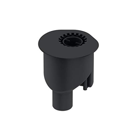 TECE 650003 drainline Ablauf senkrecht (Ablaufleistung 1,3 l/s; demontierbares Siphontauchrohr; zur drehbaren Montage) schwarz