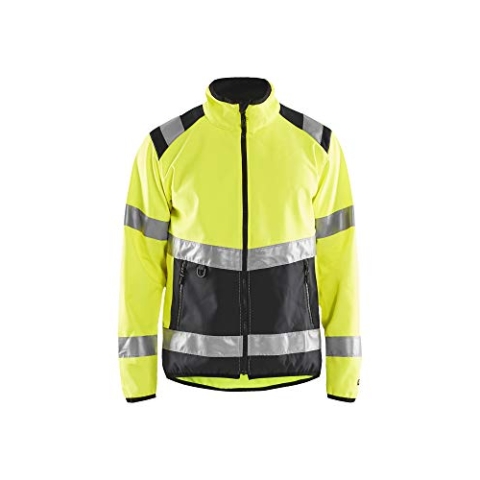 Blaklader 48772516 HOCHVISKOSE SOFTSHELL-JACKE, gelb/ schwarz, grootte L