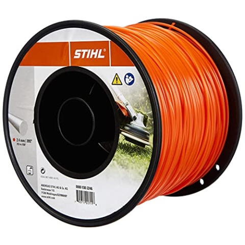 Stihl 0000 930 2246 Trimmerfaden rund für Rasentrimmer zum Trimmen von Rasenkanten und für Mäharbeiten, Durchmesser: 2,4 mm, Länge: 253m