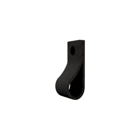 Handles and more - 6 x Ledergriffe für Möbel - Vintage Schwarz - Größe M 19 cm - inkl. 3 Schraubenfarben - Schrankgriffe Leder - Türgriffe Leder - Ledergriffe für Schuhschrank & Schublade - Schlaufen