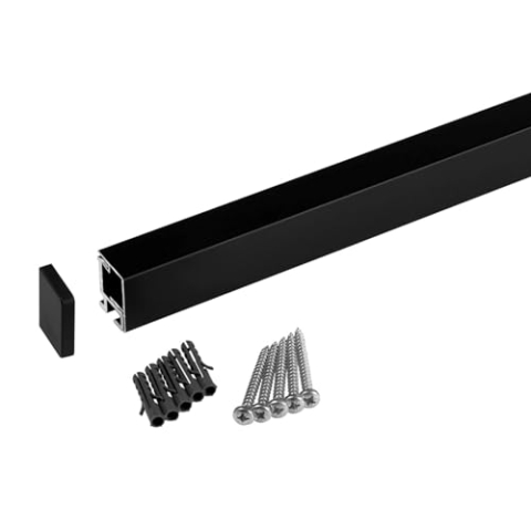 SOTECH Linero MosaiQ EasyLine schwarz 900 x 22 x 29 mm Aluminium Küchenreling Relingsystem