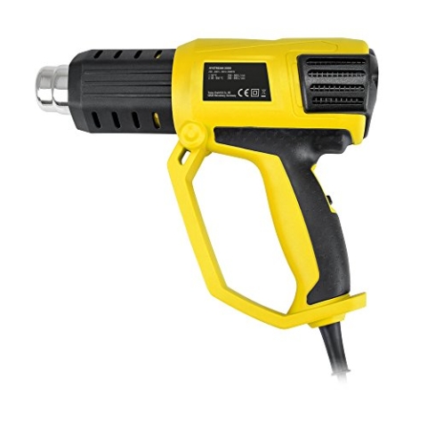 TROTEC Heißluftpistole HyStream 2000 – Heißluftfön Temperaturstufen 50 °/ 650 °, 2000 W – Überhitzungsschutz, LCD Display, zum Entlacken, Löten, Schrumpfen