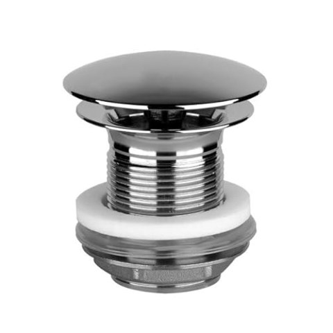 Gessi Ablaufventil 1 1/4 mit offenem Ablauf für Becken ohne Überlauf, Schaftlänge 60mm, 1376, Farbe: Chrom gebürstet