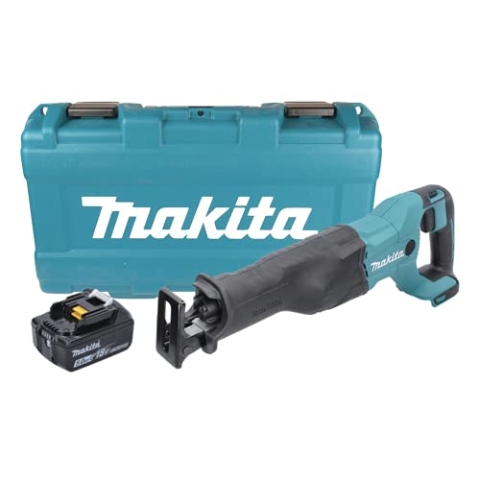 Makita DJR 186 T1K Akku Reciprosäge Säbelsäge 18 V + 1x Akku 5,0 Ah + Koffer - ohne Ladegerät
