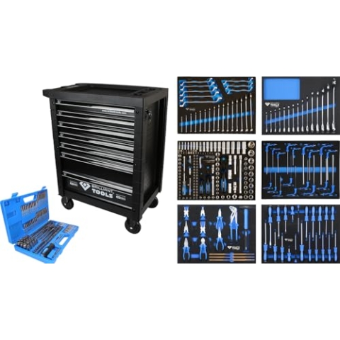 Brilliant Tools BT153473 Werkstattwagen mit 7 Schubladen und 473 Werkzeugen