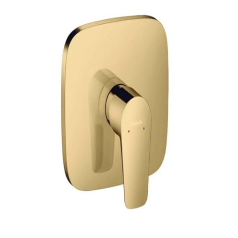 hansgrohe Duscharmatur Talis E, Unterputz Einhebel-Wannenmischer, Polished Gold Optik