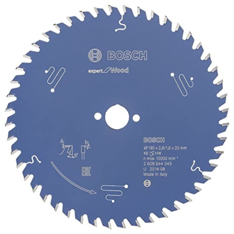 Bosch Professional Kreissägeblatt Expert for Wood (Holz, 190 x 20 x 2,6 mm, 48 Zähne, Zubehör Kreissäge)