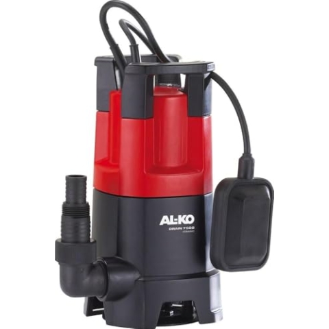 AL-KO Schmutzwassertauchpumpe Drain 7500 Classic (450 W Motorleistung, 7.500 l/h max. Fördermenge, 6 m max. Förderhöhe, 30 mm max. Korngröße)