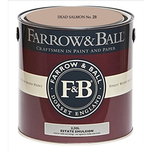 Farrow & Ball Estate Emulsion Farbe 2.5 Liter Dead Salmon 28 Matt