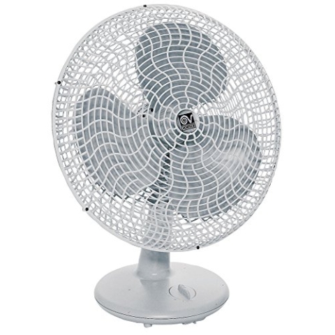 Vortice Tischventilator, Leise und Leistungsstark, 90 Grad Schwenkbereich, Durchmesser 40 cm, Gordon 40, 1 Stück, licht grau, 60615