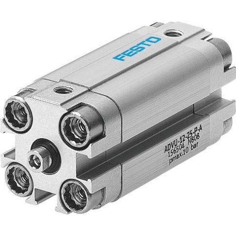 ADVU-12-30-P-A (156505) Kompaktzylinder Hub:30mm Kolben-Durchmesser:12 mm Einbaulage:beliebig