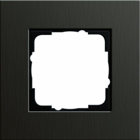 Gira 0211127 Abdeckrahmen 1 Fach Esprit Aluminium, braun