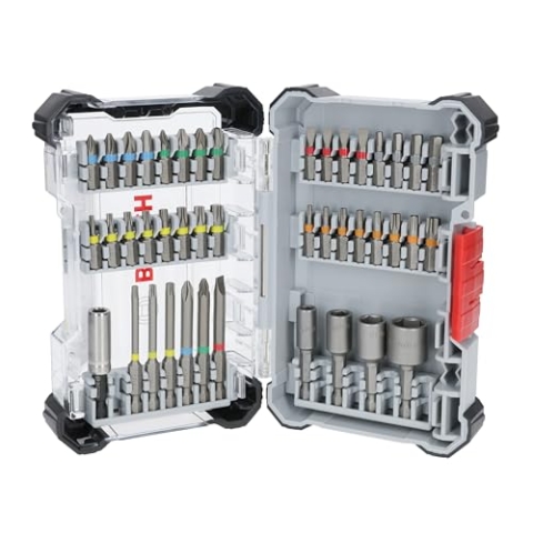 Bosch 43x Extra Hard Schrauberbit-Set, 43‑tlg. (197 x 110,5 mm, Professional Zubehör Schraubendreher, Bohrschrauber)