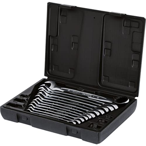 KS Tools 503.4665 GEARplus Ratschenringmaulschlüssel-Satz, umschaltbar,12-tlg.