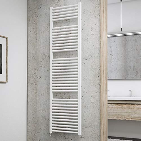 Schulte Badheizkörper München, 177 x 50 cm, 958 Watt Leistung, Anschluss unten, alpinweiß, Designheizkörper, EP18050 04