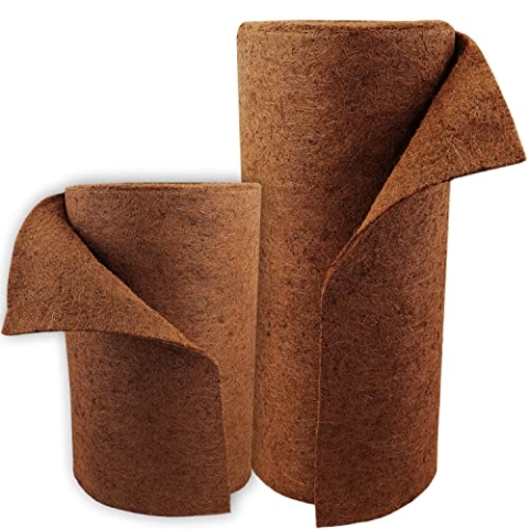 6 m Aquagart Kokosmatte 1 m breit I Winterschutz & Kälteschutz für Pflanzen I 800g/m² I einseitige Naturlatex-Schicht I Kokosfasermatte Böschungsmatte