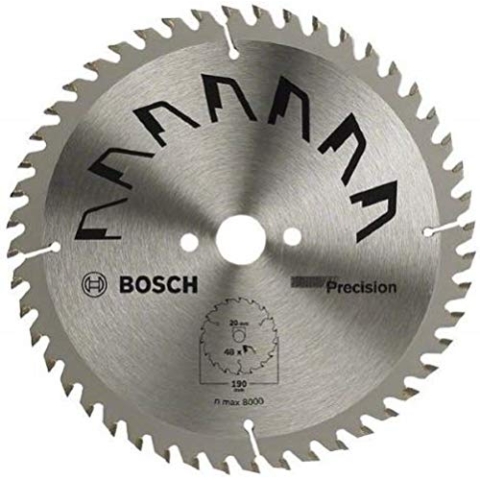 Bosch 1x Kreissägeblatt Precison (Sägeblatt für Holz, Ø 216 x 2.5/1.5 x 30 mm, 60 Zähne, ATB, Zubehör Kreissäge)