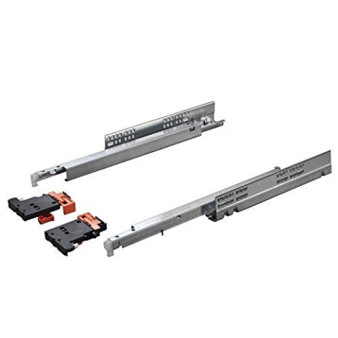 1 Paar Salice Futura Vollauszüge UV5-30-K3D-L400-PP Länge 400 mm mit Push Open für grifflose Fronten und 3D Verstellung belastbar bis 30 Kg für Holzschublade