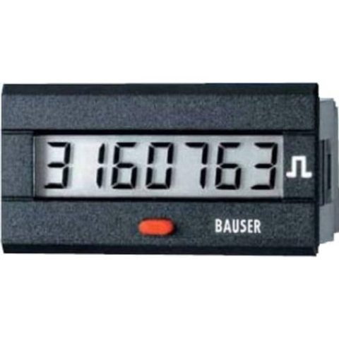 Bauser 3810.3.1.7.0.2 Zählwerk von Zeit oder von Impulse-NEU. Lösung Twin Abm. Bauform 45 x 22 mm