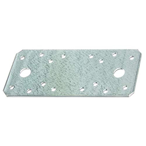 Alberts 846336 Flachverbinder | sendzimirverzinkt | 133 x 55 mm | 50er Set