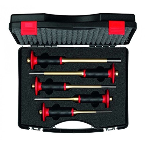 Rennsteig 9R 425 154 0 Pin Punch Set 5 Pieces in Case Gold/Black