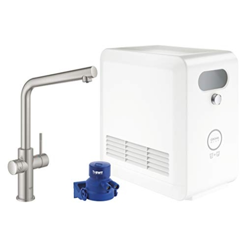 GROHE Blue Professional | L-Auslauf Kit | mit Bluetooth und WiFi, supersteel | 31347DC3
