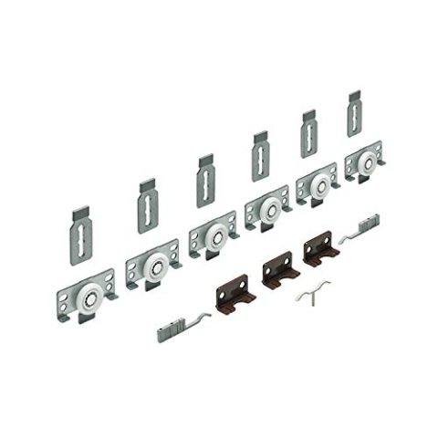 Hettich 45235 Slide LINE 56-Beschlägegarnitur, TK 40 Kg,3 türig