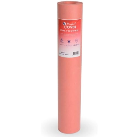 Perfect Cover Polycover Malervlies (0,75x67m / 50m²) – Abdeckfolie & Malerfolie – Reißfestes, Wasserfestes Abdeckvlies Für Renovierungsarbeiten, Malerarbeiten, Umzug, Baustelle, Möbel- & Bodenschutz