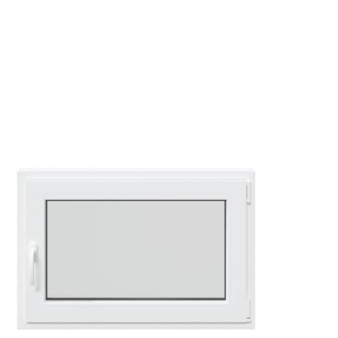 vidaXL Kellerfenster RISOR 60x90 cm Dreh Kipp DIN Rechts Weiß