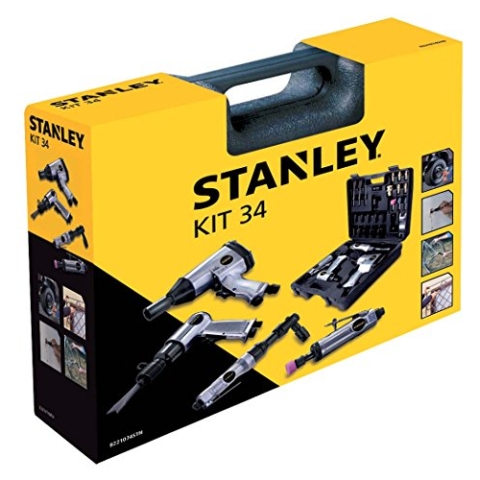 Stanley Zubehör für Luftkompressoren Airtoolkit, 34 Stück, 8221074STN
