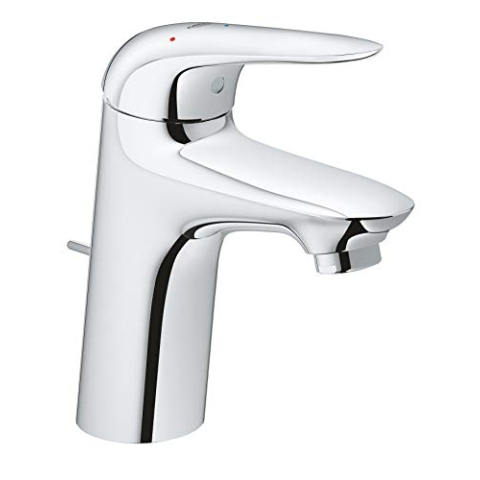 GROHE Wave - Einhand- Waschtischarmatur (wassersparend, langlebige Oberfläche, S-Size), chrom, 32284001