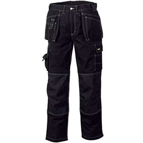 teXXor Arbeitshose Twill Bundhose T/C Panama Canvas Arbeitsbundhose schwarz 48