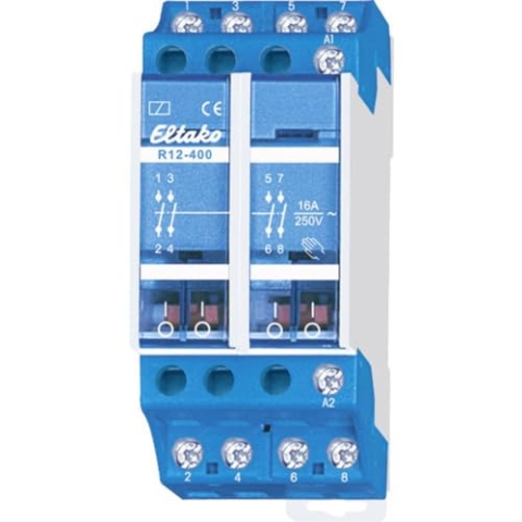 Eltako R12-400-230V Schaltrelais Nennspannung: 230V Schaltstrom (max.): 16A 4 Schließer 1St.
