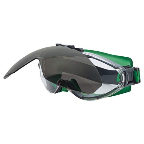 Uvex Ultrasonic Schweißerschutzbrille - flip-up - Vollsichtbrille - Überbrille - Innen beschlagfrei, außen extrem kratzfest & chemikalienbeständig