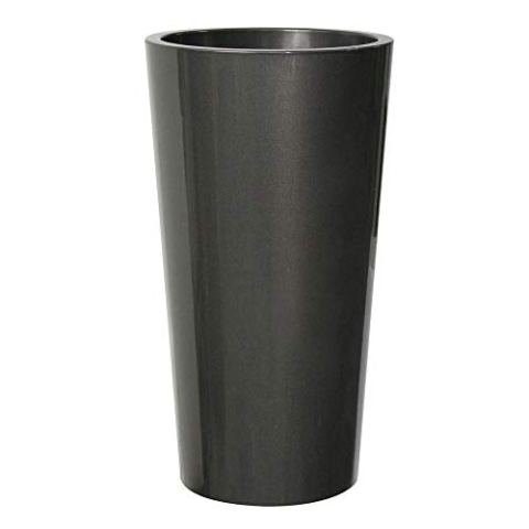EURO3PLAST Pflanzenkübel Tuit, Durchmesser 40 x 75 cm, anthrazit/grau