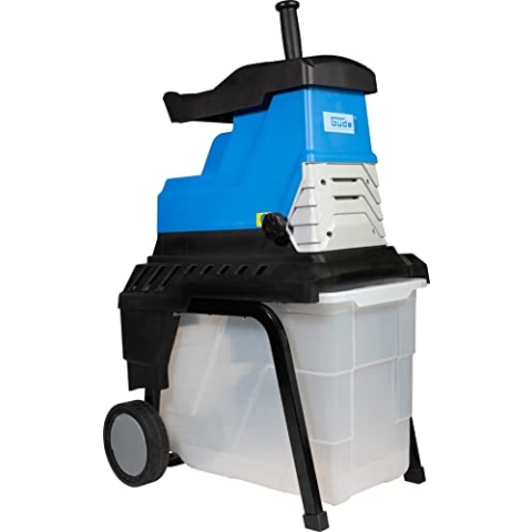 Güde 94375 GH 2800 Super Silent Gartenhäcksler (2800W, Induktionsmotor, 55L Fangbox, 45mm max. Astdicke, Leise), Blau