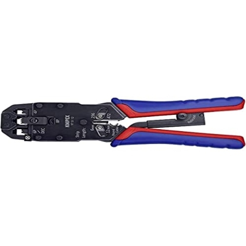 Knipex 97 51 12 97 51 12 D1 Crimpzange Modularstecker (Westernstecker) RJ10, RJ11, RJ12, RJ45