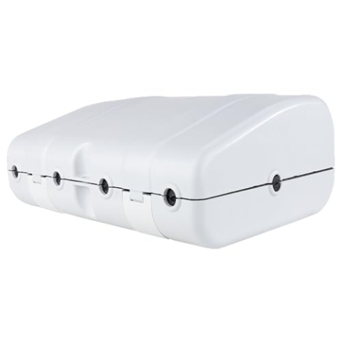 Sicherheitsbox für Verlängerungskabel, Outdoor Sicherheitsbox IP64, 6fach, wasserdichte Kabelverbindung, hellgrau
