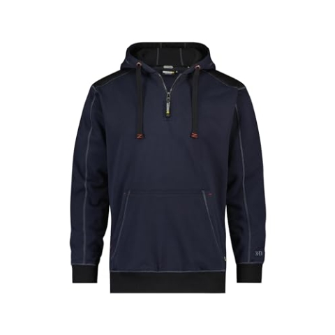DASSY® Indy Kapuzensweatshirt - Größe 2XL - NACHTBLAU/SCHWARZ