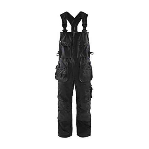 Blakläder Arbeitshose Latzhose Hose Multifunktion 2600, Farbe:schwarz;Größe:54