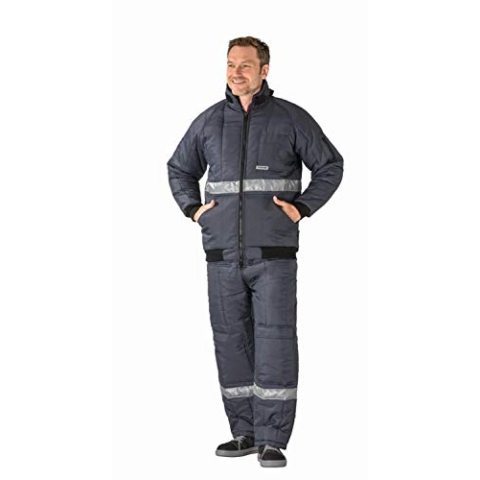 Planam Größe M Herren Kühl-/Gefrierhaus Kühlhaus Blouson Marine Innenfutter rot Modell 5120