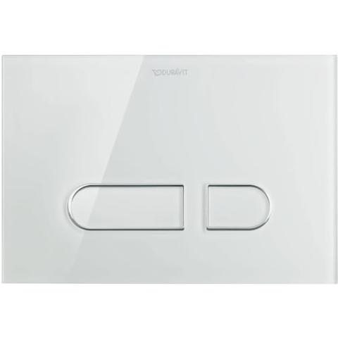 Duravit Betätigungsplatte A1, für WC, 229, 8x157m Glas Weiß, WD5002012000