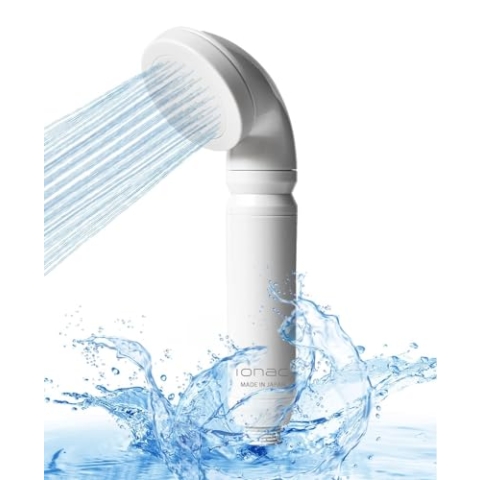 【Made in Japan & innovative Technologie】IONAC Duschkopf mit Filter, wasserenthärter Dusche, Spa zu Hause, Atopie geeignet, wassersparender Duschkopf, Duschfilter, shower filter for hard water